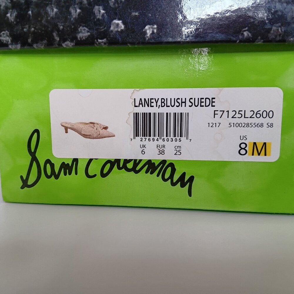 Sam Edelman Laney Blush Suede Mules- Size 8M - Picture 5 of 5